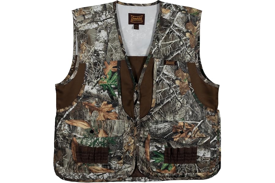 Gamehide Camo Front Loading Upland Dove Hunting Vest With Camo Back