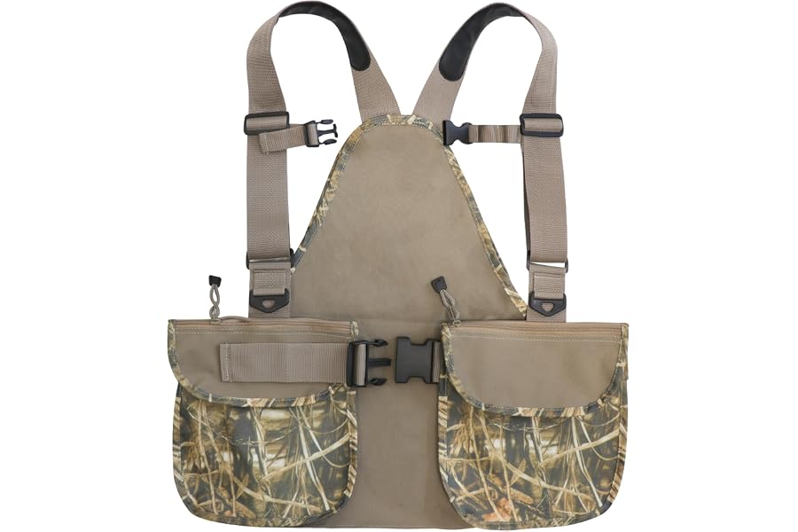 HUNTPAL Upland Bird Hunting Vest with Game Pouch, Tactical Vest Backpack | Multiple Storage Pockets, Quick Release Adjustable